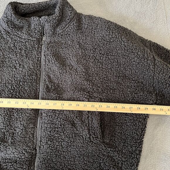 Express Fleece Jacket Coat Women’s Black XL Full Zip Sherpa - Picture 5 of 5